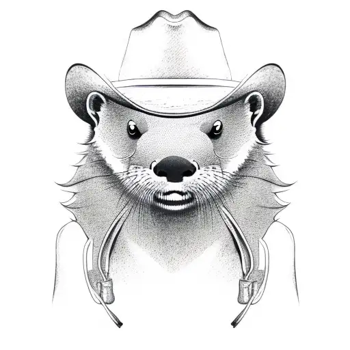 Otter Cowboy Hat