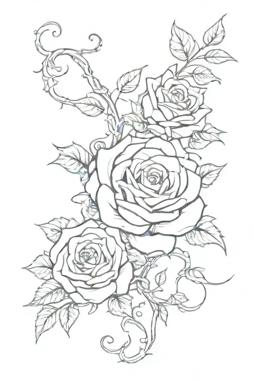 Rose And Vines Wrapped