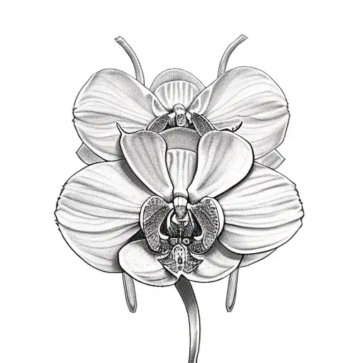 Daisy And Orchid Sleeve