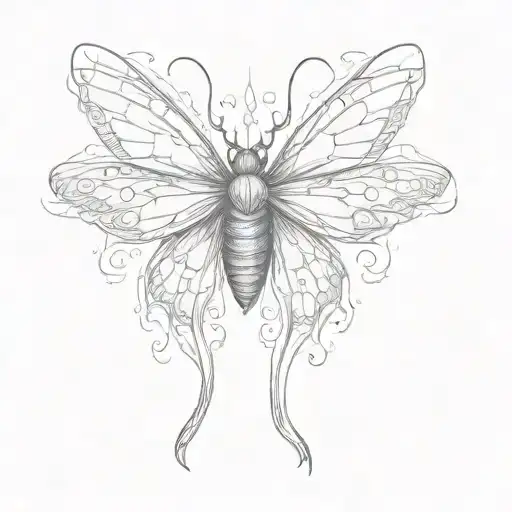 Moth Drawn To A Flame Like Wings