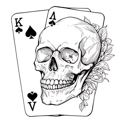 Skull And Cards
