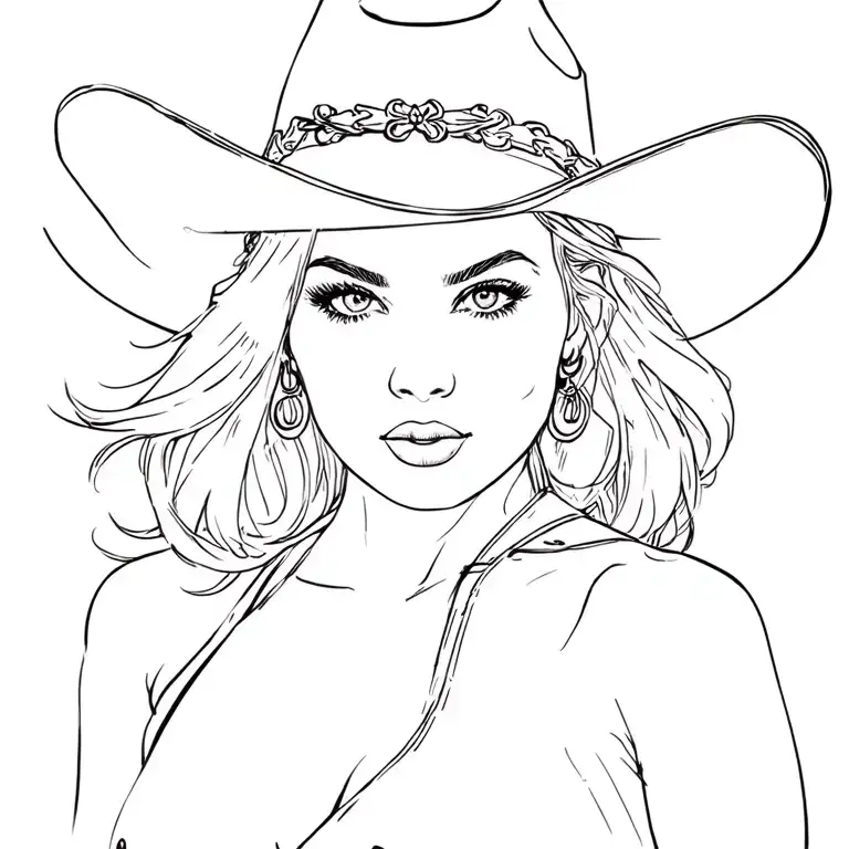 Cowgirl Pin Up Girl