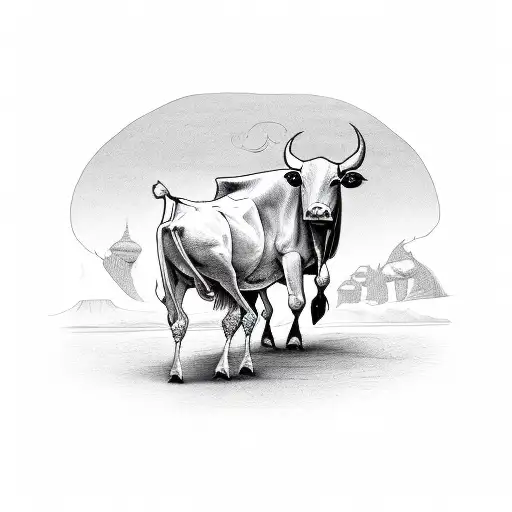 A Pickle Riding A Cow