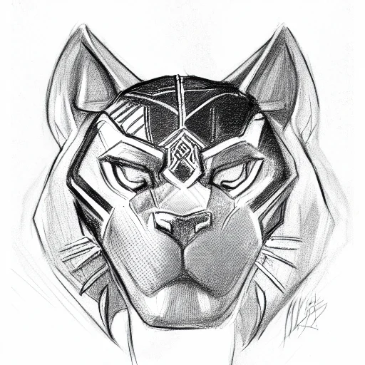 A Black Panther With Wings Wearing A Knicks Hat