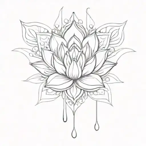 Lotus Flower Mandala Design