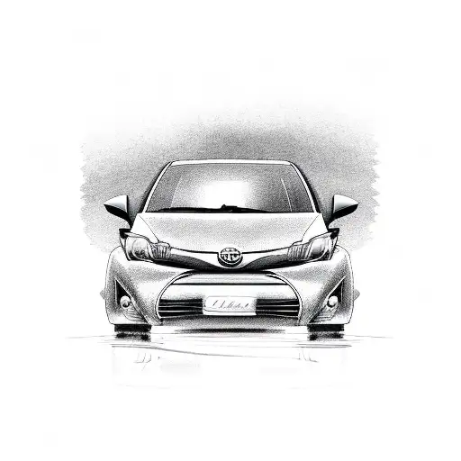 Red Car Toyota Yaris Crashes