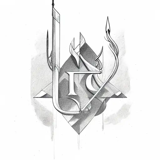 Arrow With Name In Middle