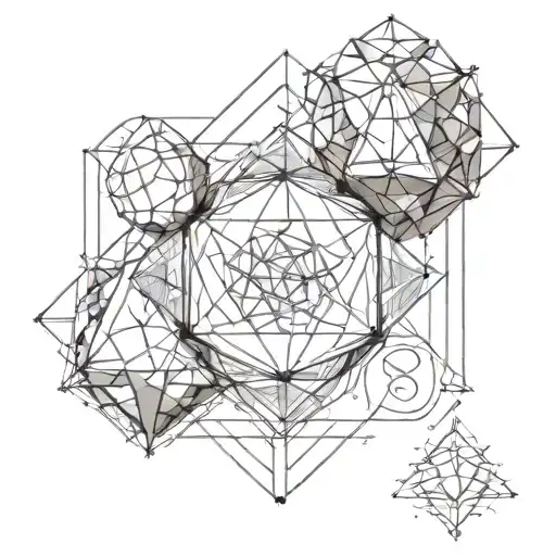 Metatrons Cube With Platonic Solids