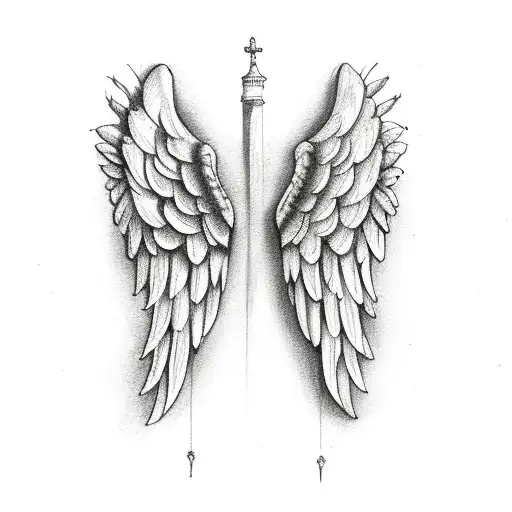 Angel Wings In Memory