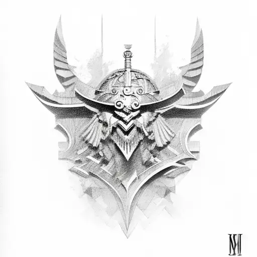 Roman Numeral 3 With Warrior Aspects