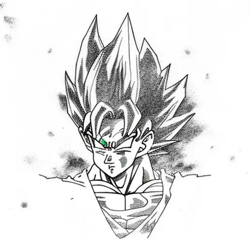 Dragon Ball Z Tattoo With Full Leg Sleeve