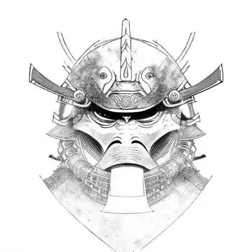 Kobuki Mask Broken On Samurai Head