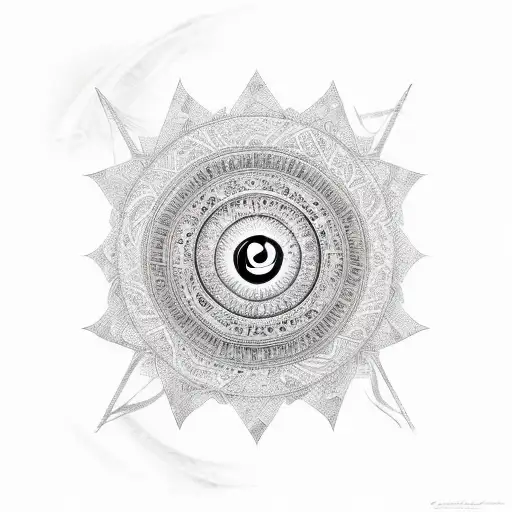 Egypt Legends With Om Sign And Christian