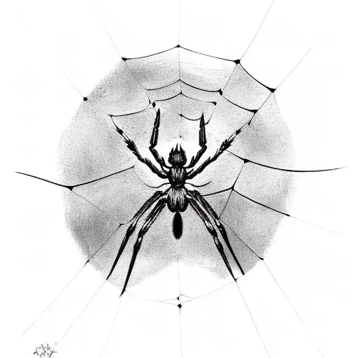 Lightning And Spider Web