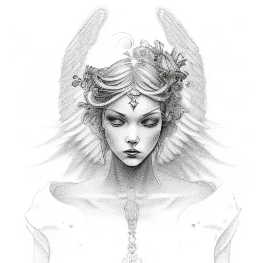 Lips With Angel Halo