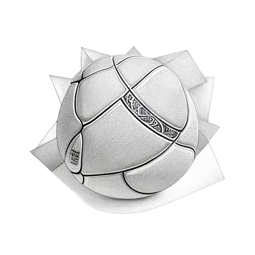 A Basketball Merging With A Female Symbol