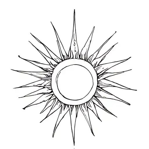 Sun With Uneven Rays