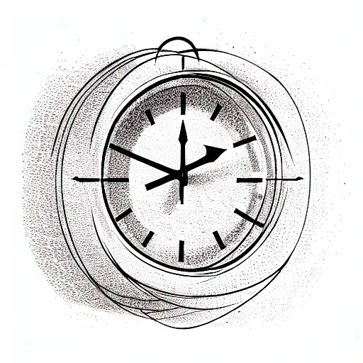 Clock With Time 5 Am