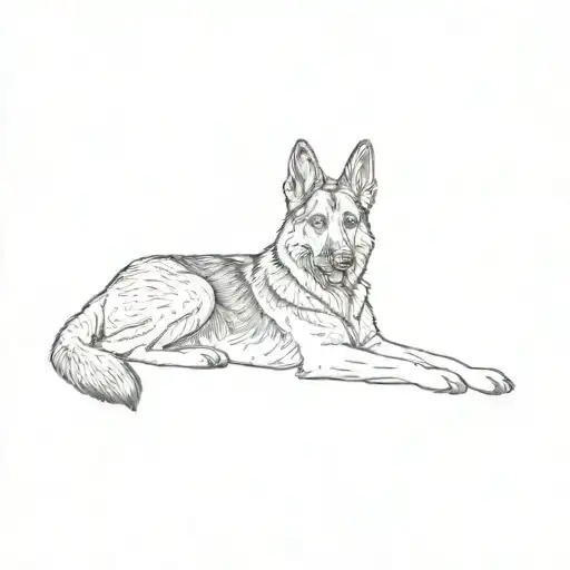 A German Shepherd Dog