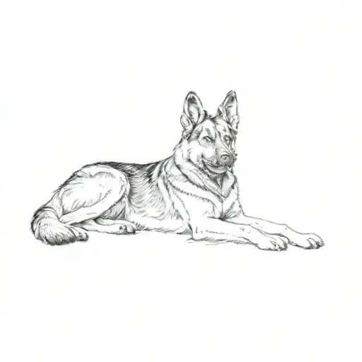A German Shepherd Dog