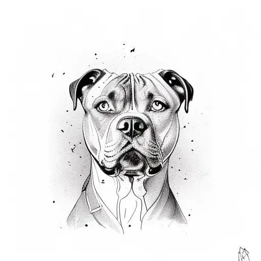 Portrait Of Staffie