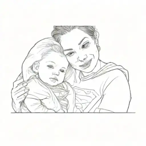 A Woman Holding A Baby In A Superman Shirt