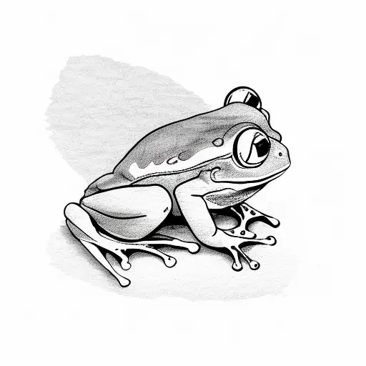 3 Simple Frog Line Drawings