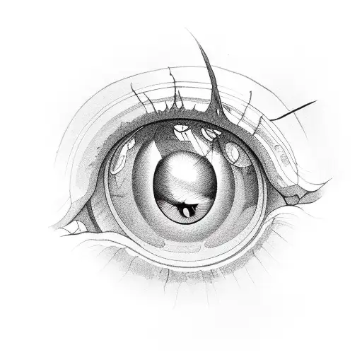 An Eye Inside Bay Laurel Leaf