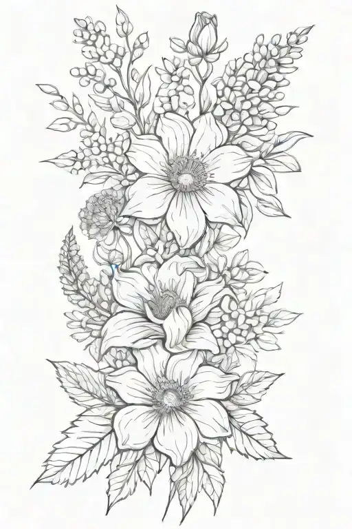 Birth Flower Bouquet