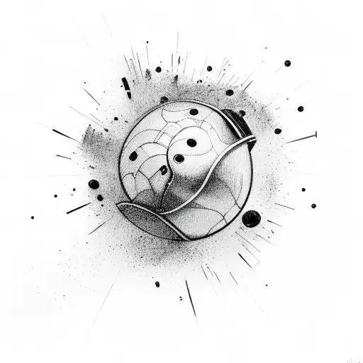 Abstract Paintball Explosion