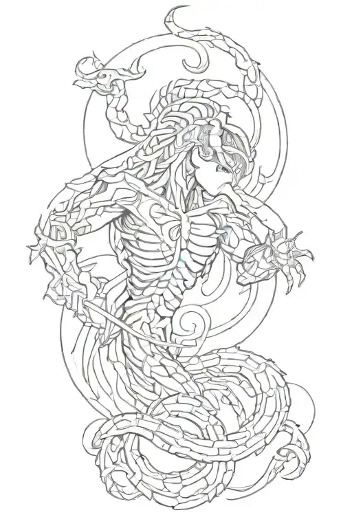 Scorpio Line Stars Man