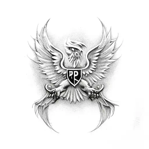 Phoenix With Police Badge