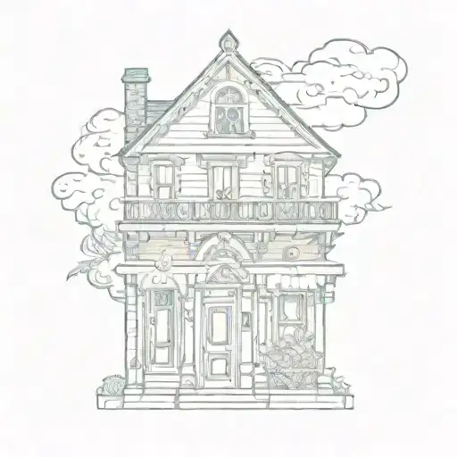 Creole House 974 By The Sea Inside A Meeting Card And On The Door The Initials G And D