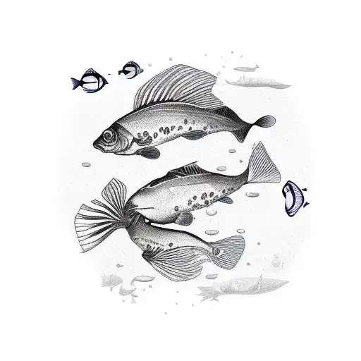 Old Set Of Scales With Two Fish