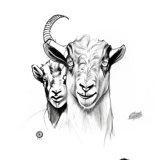 Lionel Messi With Goat On Background