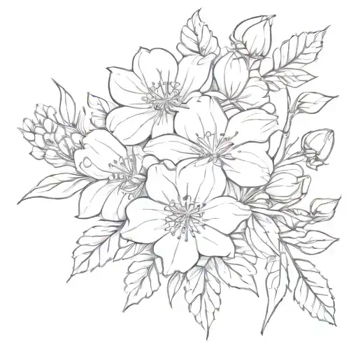 Simple Birth Month Flower Bouquet March April July November