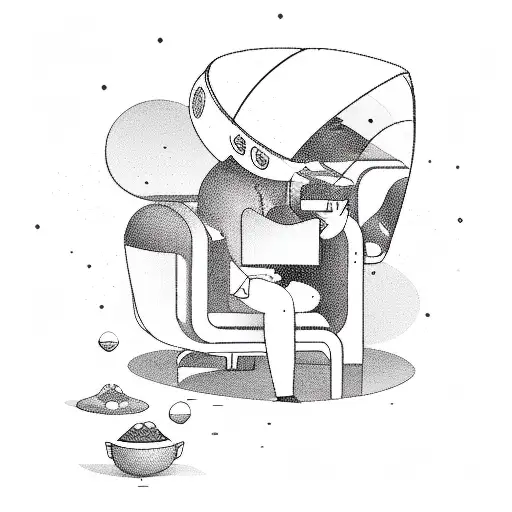 A Data Engineer Coding While Surrounded By Coffee Beans