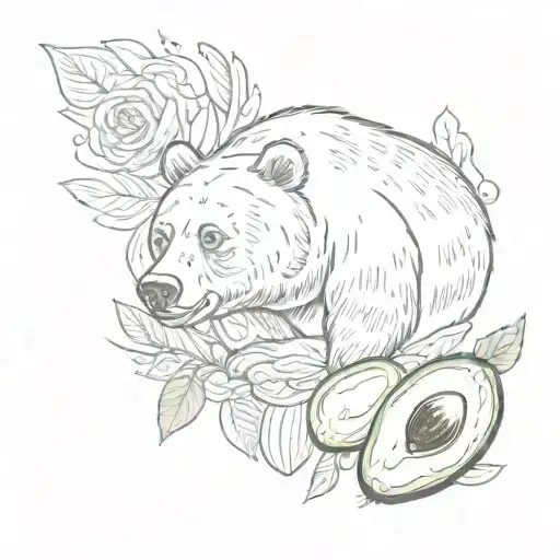 Bear And Avocado