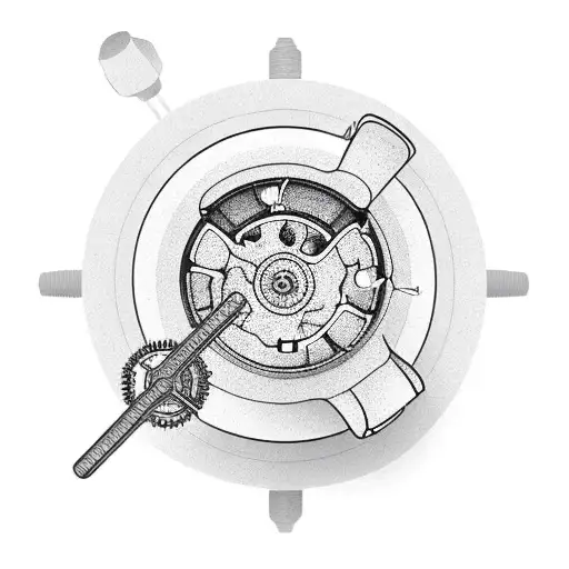 A Minimalist Coffee Grinder With Gears Made Of Computer Circuitry