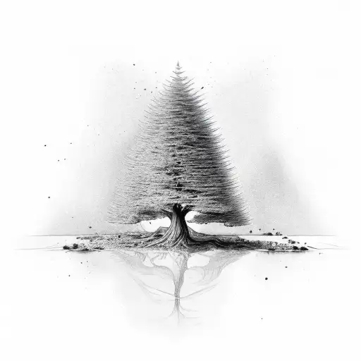 Ink Bottle Pouring Out Words That Transform Into A Tree