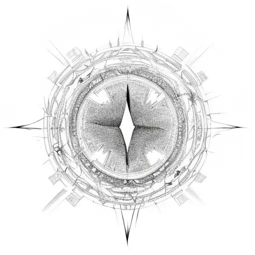 Magic Circle With Lightning