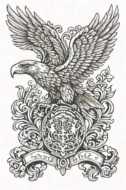 Regal Eagle Coat Of Arms