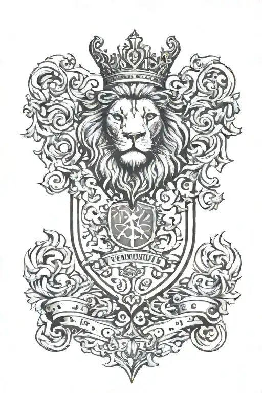 Regal Lion Coat Of Arms