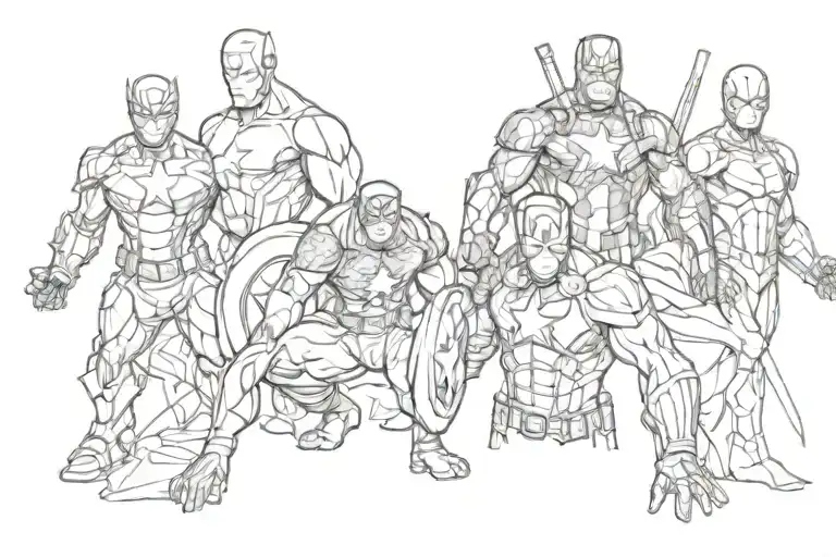 4 Marvel Heroes
