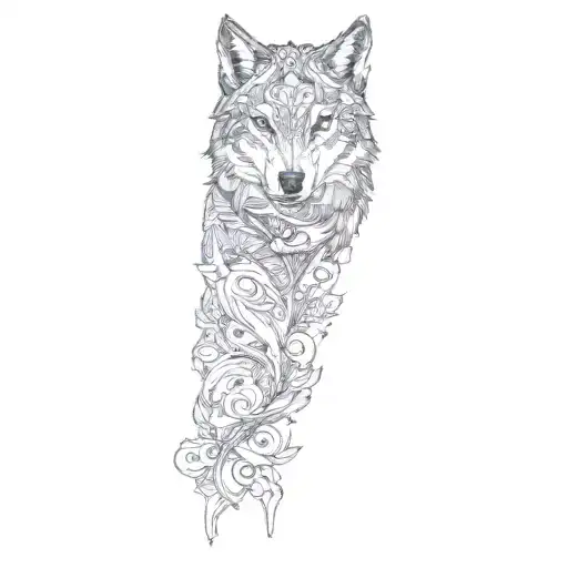 A Wolf With Blue Eyes