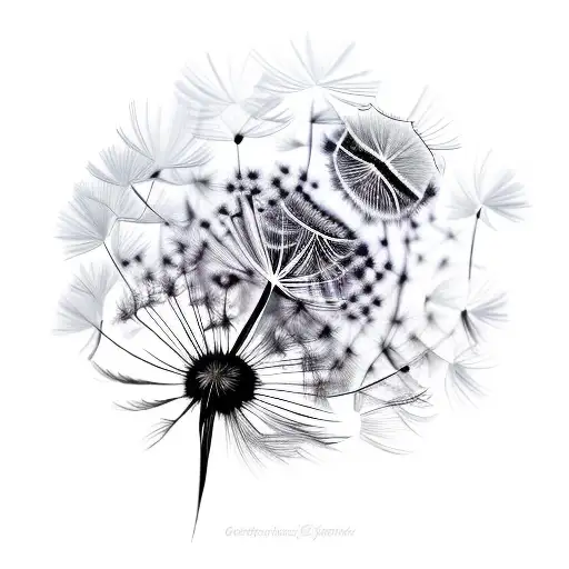 Dandelion Seeds Infused Feathers