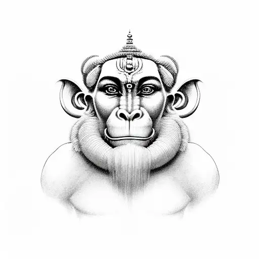 Hanuman Image With Word Ram