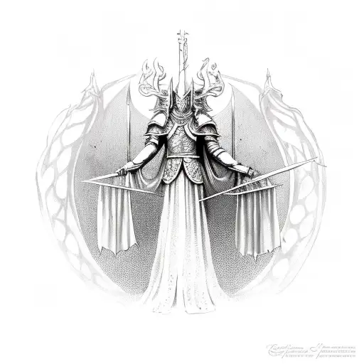 Gwyndolin From Dark Souls Posing As Lady Justice