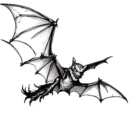 Bat Flying