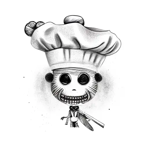 Pink Chef Voodoo Doll